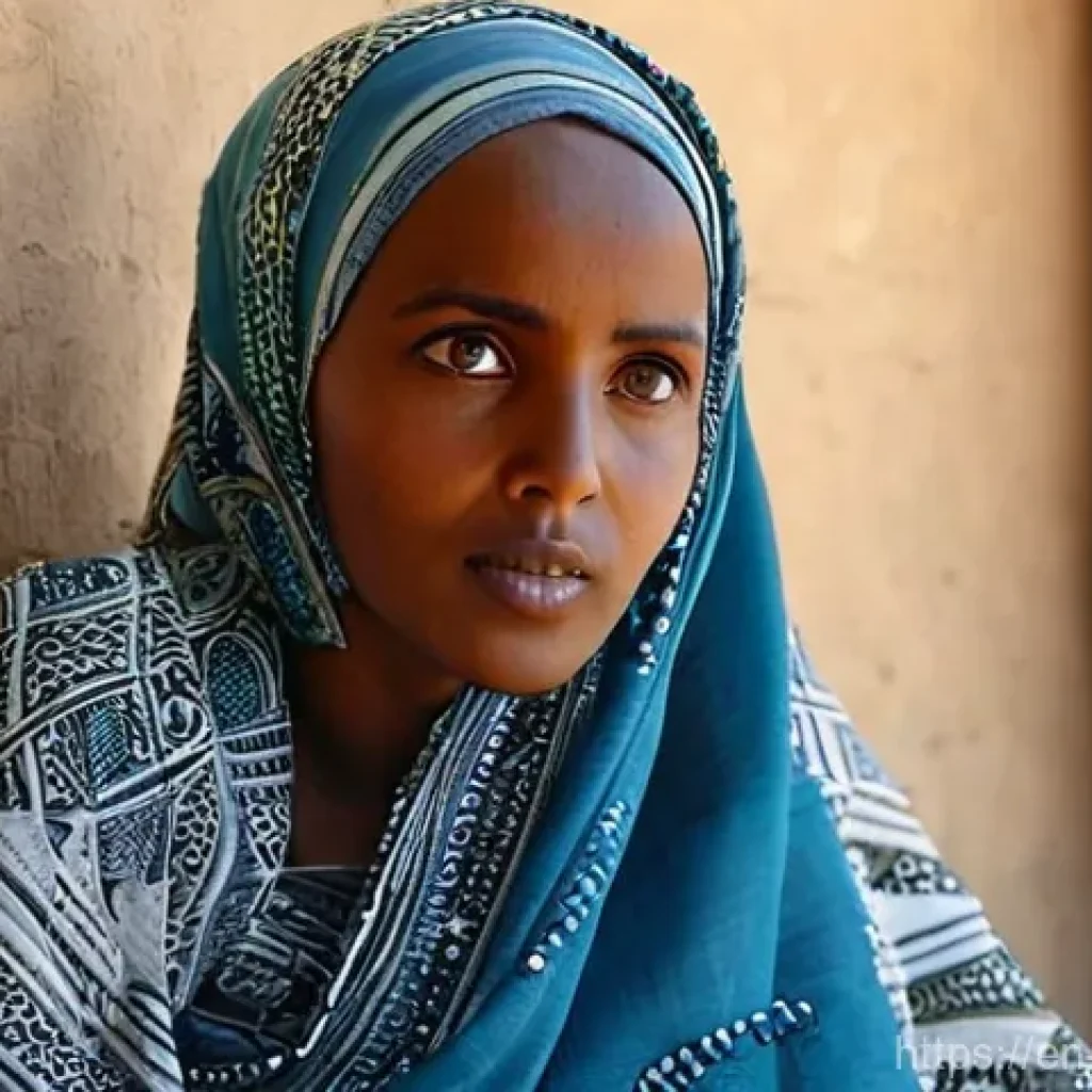 소말리아의 영화 산업 - Reclaiming Narratives: An Elder's Wisdom on Screen**

A close-up portrait of a young, determined Som...