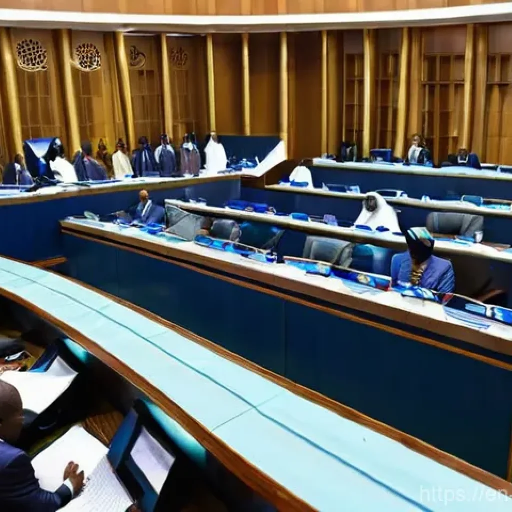 소말리아 정치 체제 - **Prompt 1: Somali Federal Parliament in Session**
    A vibrant, wide-angle shot of the Somali Fede...