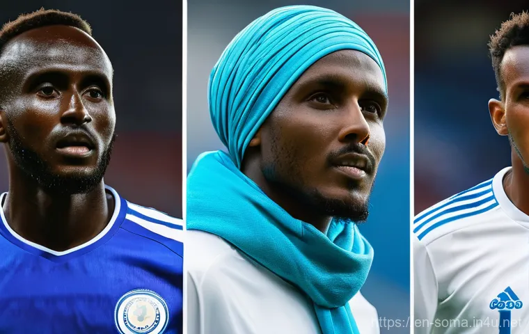 소말리아 축구와 스포츠 문화 - Here are three detailed image prompts in English, inspired by the provided text about football in So...