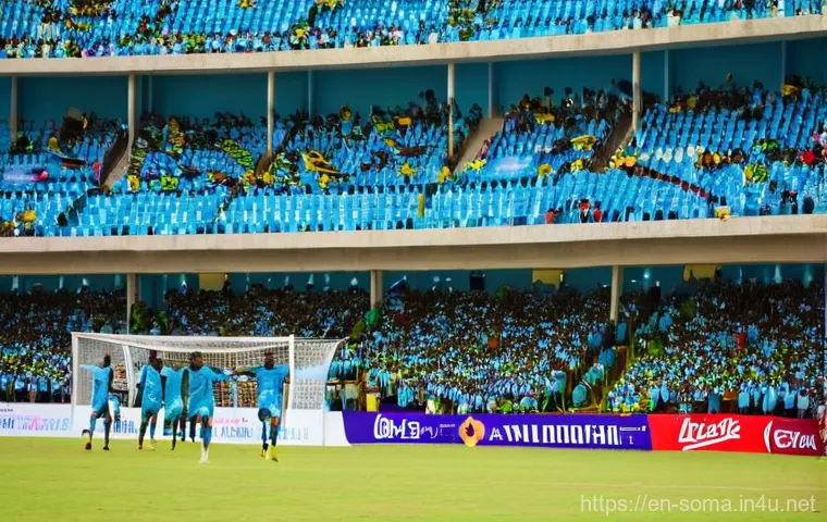 소말리아 축구와 스포츠 문화 - Image Prompt 1: The Ocean Stars Unite a Nation**